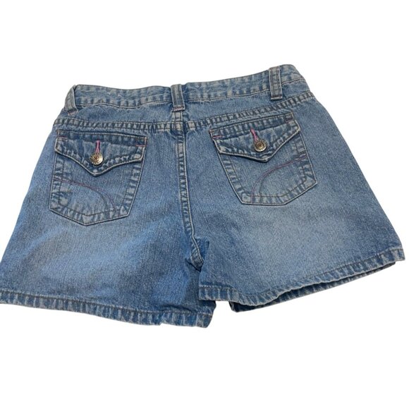 Arizona Jean Co. Girls Denim Shorts Size 12 Regular Blue - Picture 3 of 4